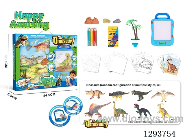 Dinosaur Drawing Board Rub-On Marker Set (Non-Electric)