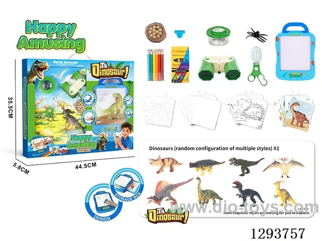 Dinosaur Drawing Board Rub-On Marker Set (Non-Electric)
