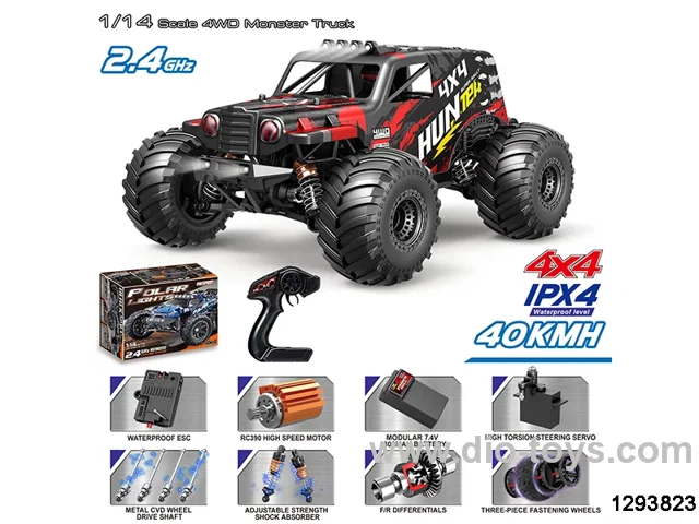 1:14 High Speed Desert Truck red color(40km/h) in color box