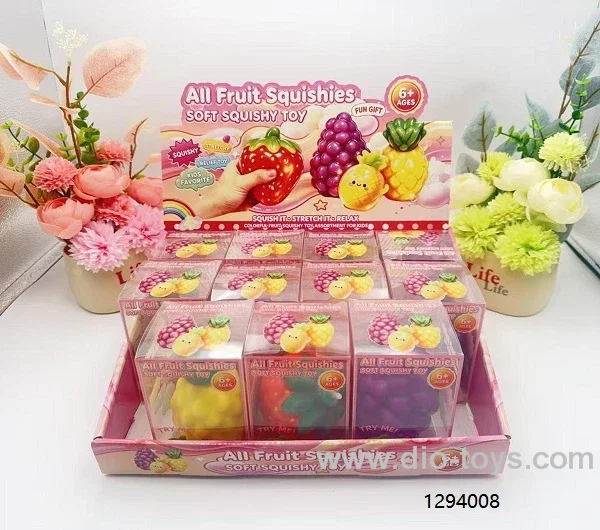 crispy fruit in display box