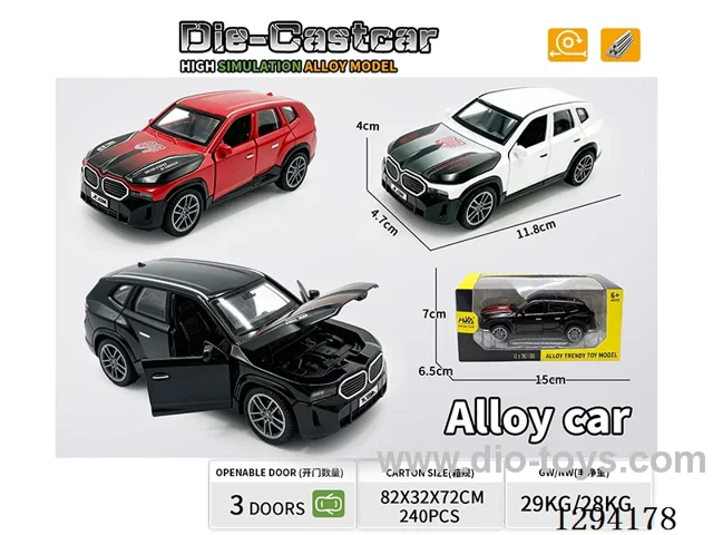 1:36 pull back alloy car 3 colors
