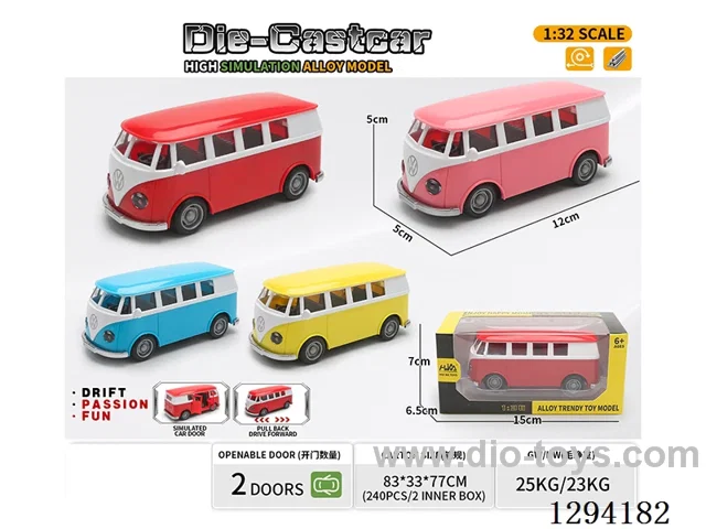 1:36 pull back alloy car 4 colors