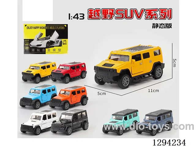 1:43 pull back alloy car 12PCS 4 styles