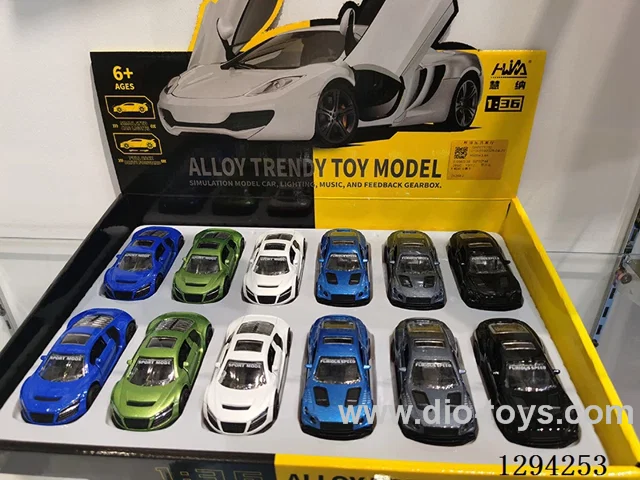 1:43 pull back alloy car 12PCS