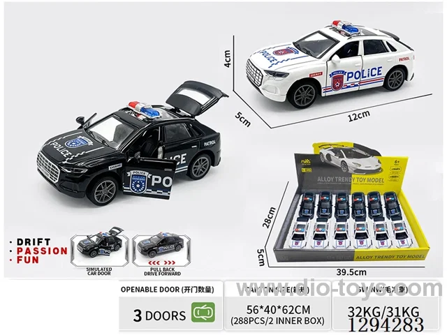 1:36 pull back alloy car 2 colors 12PCS