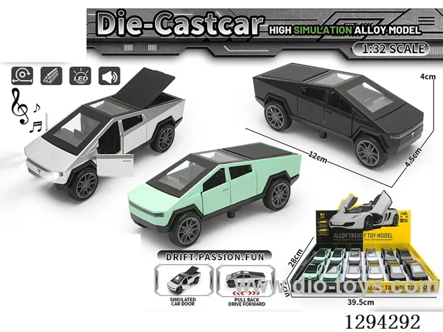 1:36 pull back alloy car 3 colors 12PCS W L/M