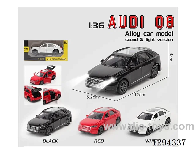 1:36 pull back alloy car 3 colors W L/M
