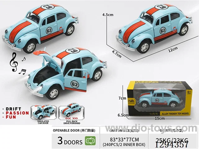 1:36 pull back alloy car W L/M