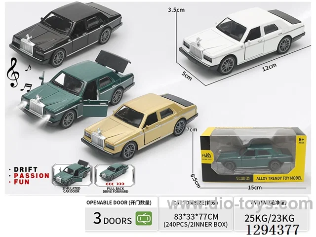 1:36 pull back alloy car W L/M  4 colors