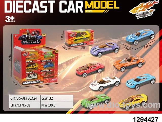 24pcs metal car in display box