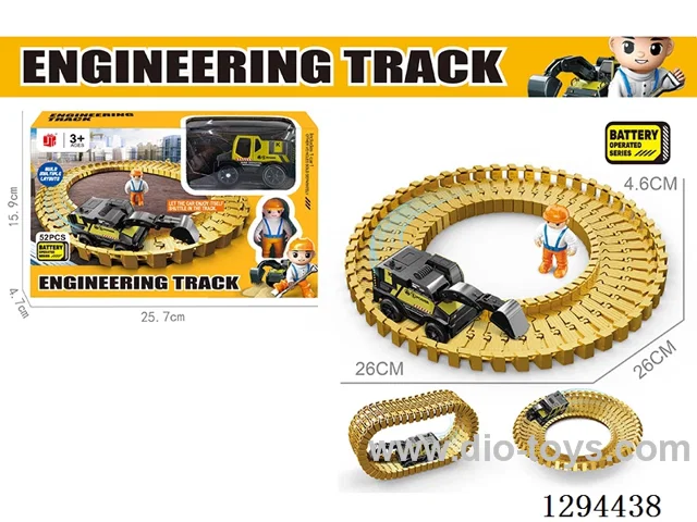 Electric Construction Track Toy in window box