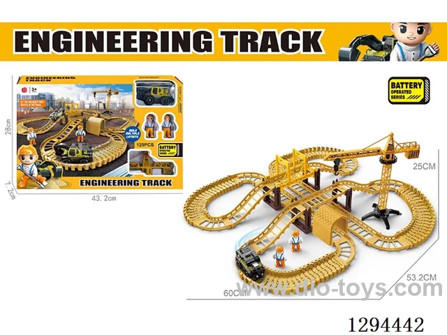 Electric Construction Track Toy in window box