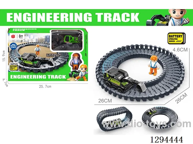 Electric Construction Track Toy in window box