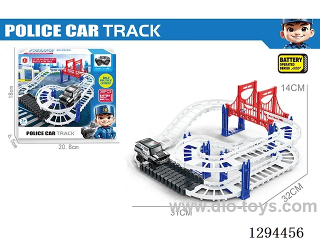 police electric Fire?fighting Track Toy in color box