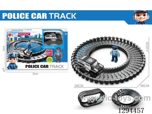 police electric Fire?fighting Track Toy in window box