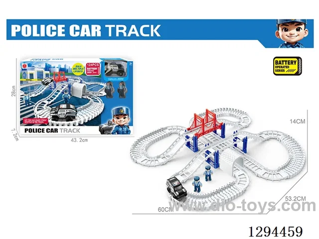 police electric Fire?fighting Track Toy in window box