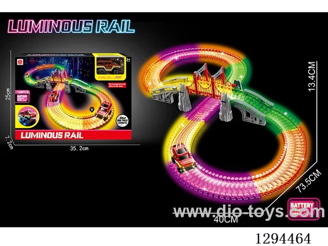 Electric Glow?in?the?Dark Track Toy in window box