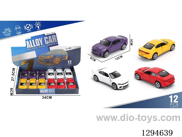 Dodge pull back alloy Car (12PCS Box Price)