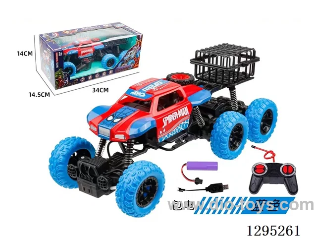 6-Wheel Spider-Man Climbing Off-Road 4ch RC Car (included battery) (GCC)