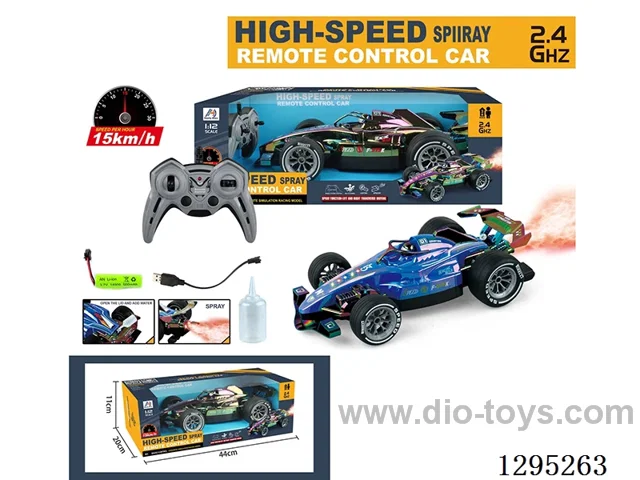 1:12 6ch 2.4G RC Car with light/spray(included battery, supports smartphone control)