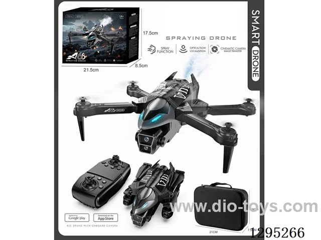 Mist-Shooting Obstacle-Avoiding Optical Flow Fighter HD Dual-Camera Aerial Photography Drone (Color Box + Storage Bag) (CPC) (Included Battery)
