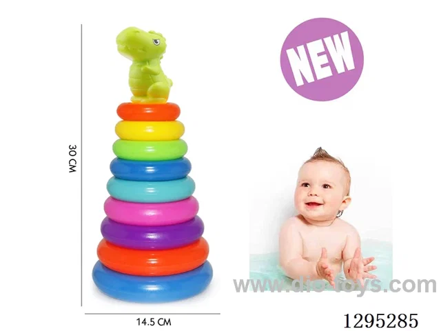 9-Layer Dinosaur Rainbow Stacking Game (CPC)