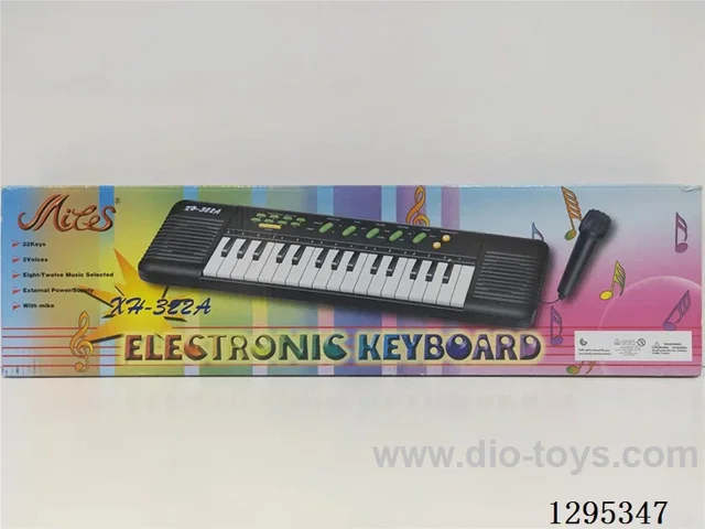 32-Key Electronic Keyboard with Microphone