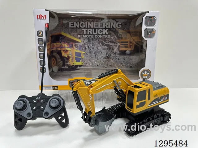 1:22 6ch RC Alloy Bucket Engineering Excavator, with Lights, One-Button Demo (included battery)