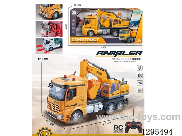 4ch RC Construction Vehicle (with lights; doors open; included battery)