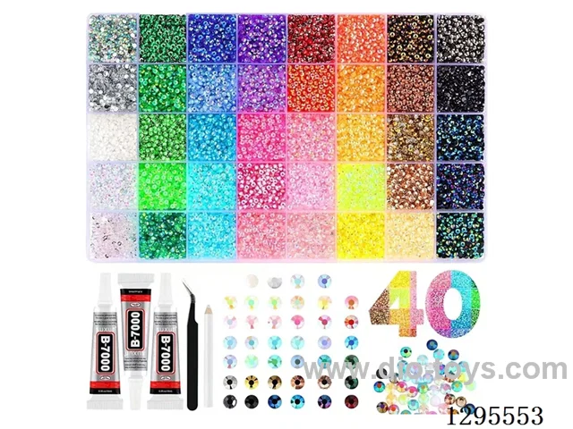 40-Compartment DIY Colored Diamonds