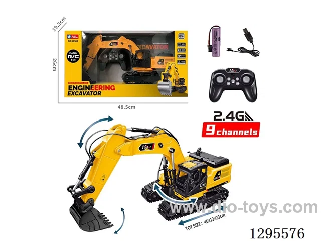 9ch RC Excavator included battery