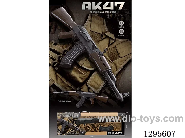 AK-47 Electric Dual-Mode Gel Ball Model Gun included battery