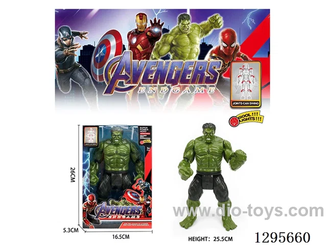 Spider-Man/Green/Spider-Man/Iron Man 26CM Action Figure (with Lights)