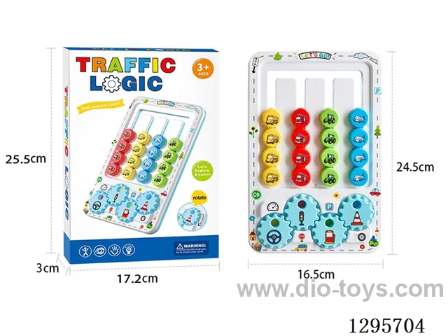 Montessori Traffic Safety 4-Color Movement Board Game