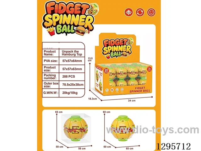 Round Hamburger Spinner 24PCS