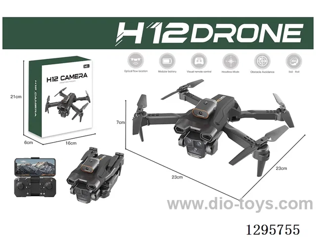 RC Light-Flow Positioning Dual-Camera HD Aerial Drone (included battery)