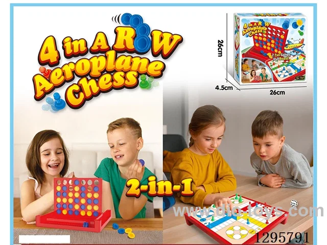 5-in-a-row and Ludo 2-in-1 Game