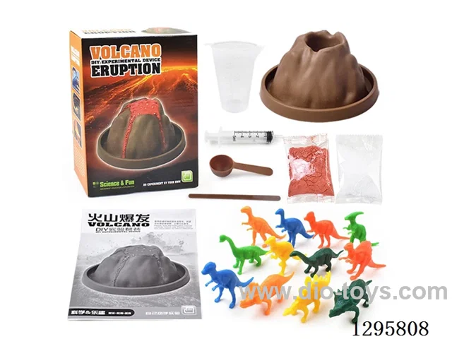 Volcano Eruption with Dinosaurs