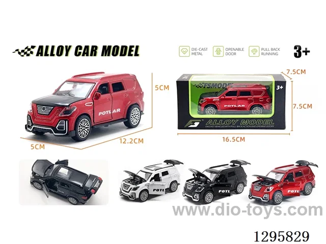 1:36 Nissan Patrol Off-Road pull back Die-Cast Model 3 colors