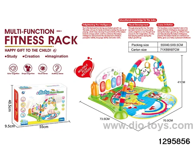 Baby piano gym play mat in color box