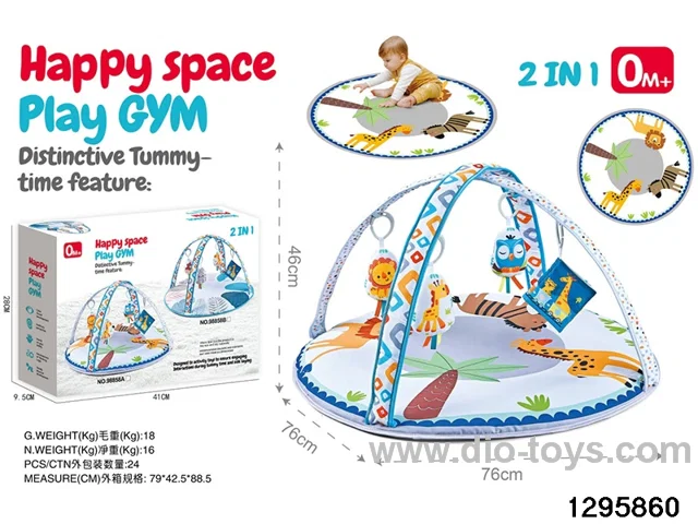 2-in-1 Baby Gym Mat in color box