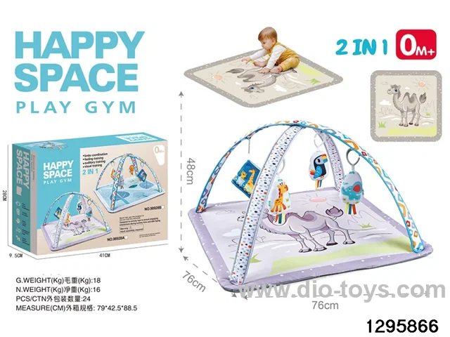 2-in-1 Baby Gym Mat in color box