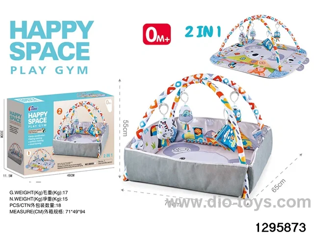 2-in-1 Baby Gym Mat in color box