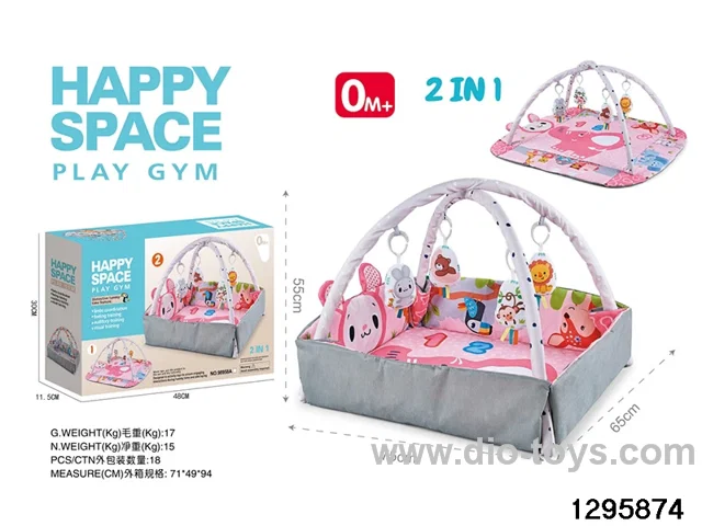 2-in-1 Baby Gym Mat in color box