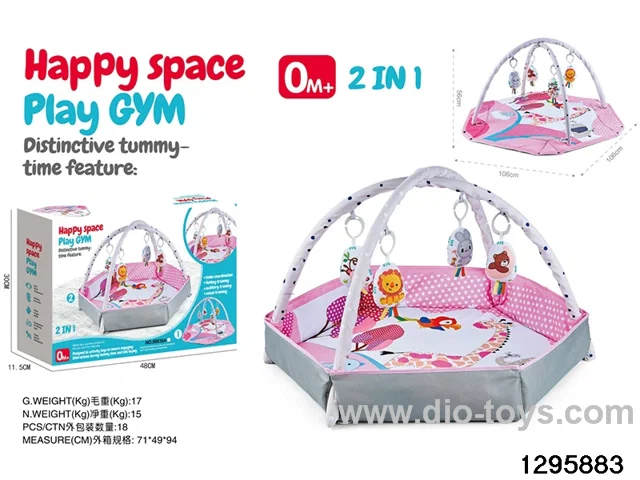 2-in-1 Baby Gym Mat in color box