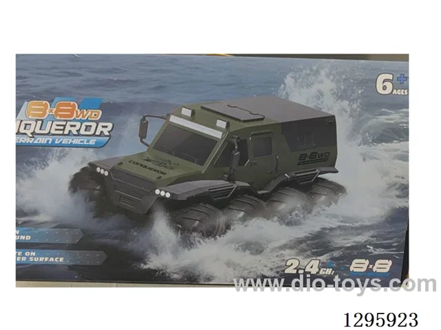 RC Amphibious 8-Wheel Vehicle included battery 2 colors