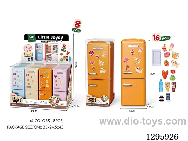 8PCS Mini Light-Up Magnetic Fridge (included battery: 24 *LR44 Button Batteries)
