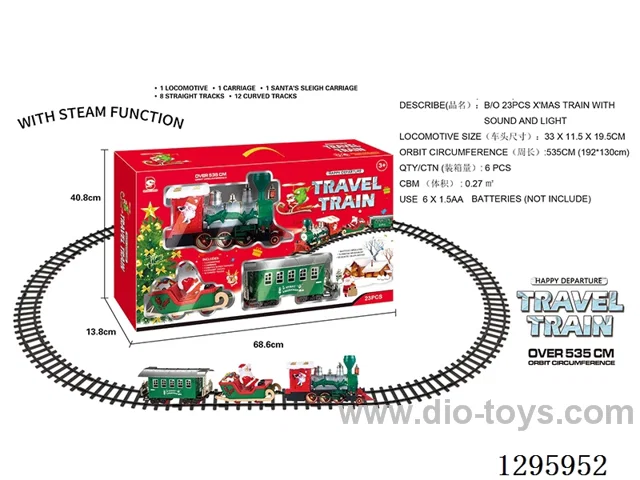 Electric Steam Christmas Track Train W L/M