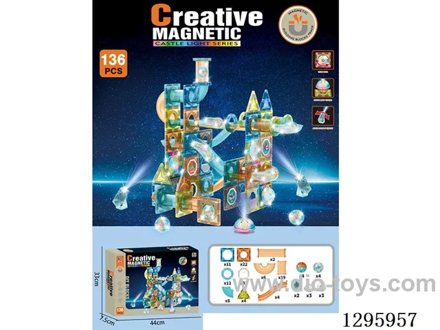 Castle Light-Up Magnetic Tiles 136PCS