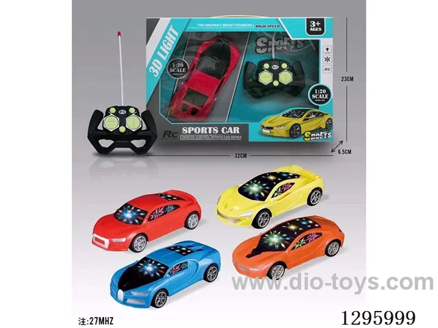 4ch RC car(3D Color-Changing Lights) 27 MHz BMW/McLaren/Audi/Bugatti 4 mixed